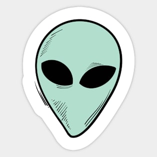 Alien head Sticker